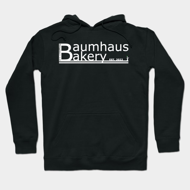 Baumhaus Bakery Logo White Hoodie by Baumhaus